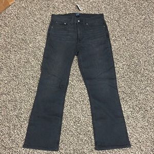 Jcrew women’s black jeans high rise chop flare